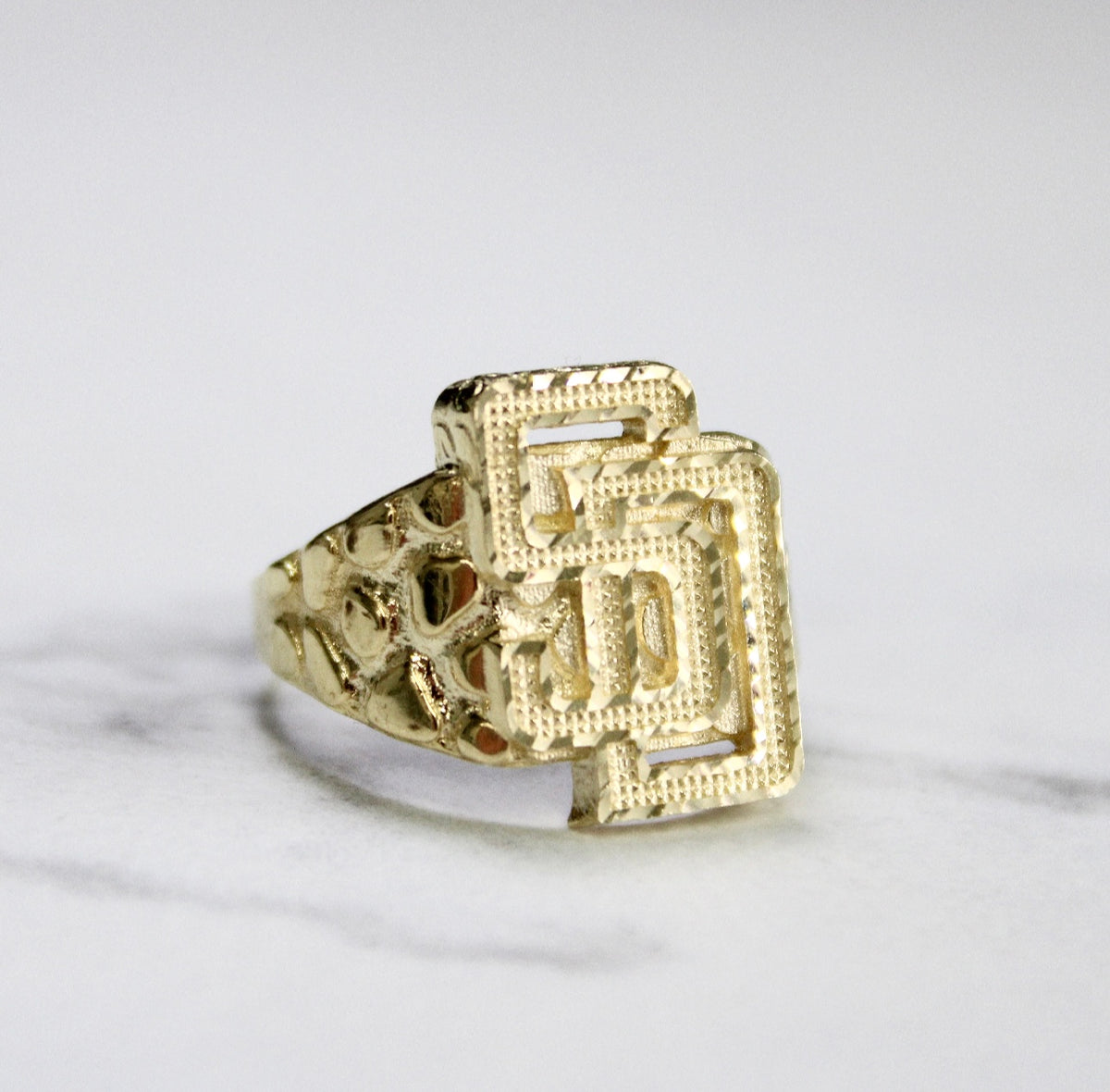 Solid Gold SD Nugget Ring (large)