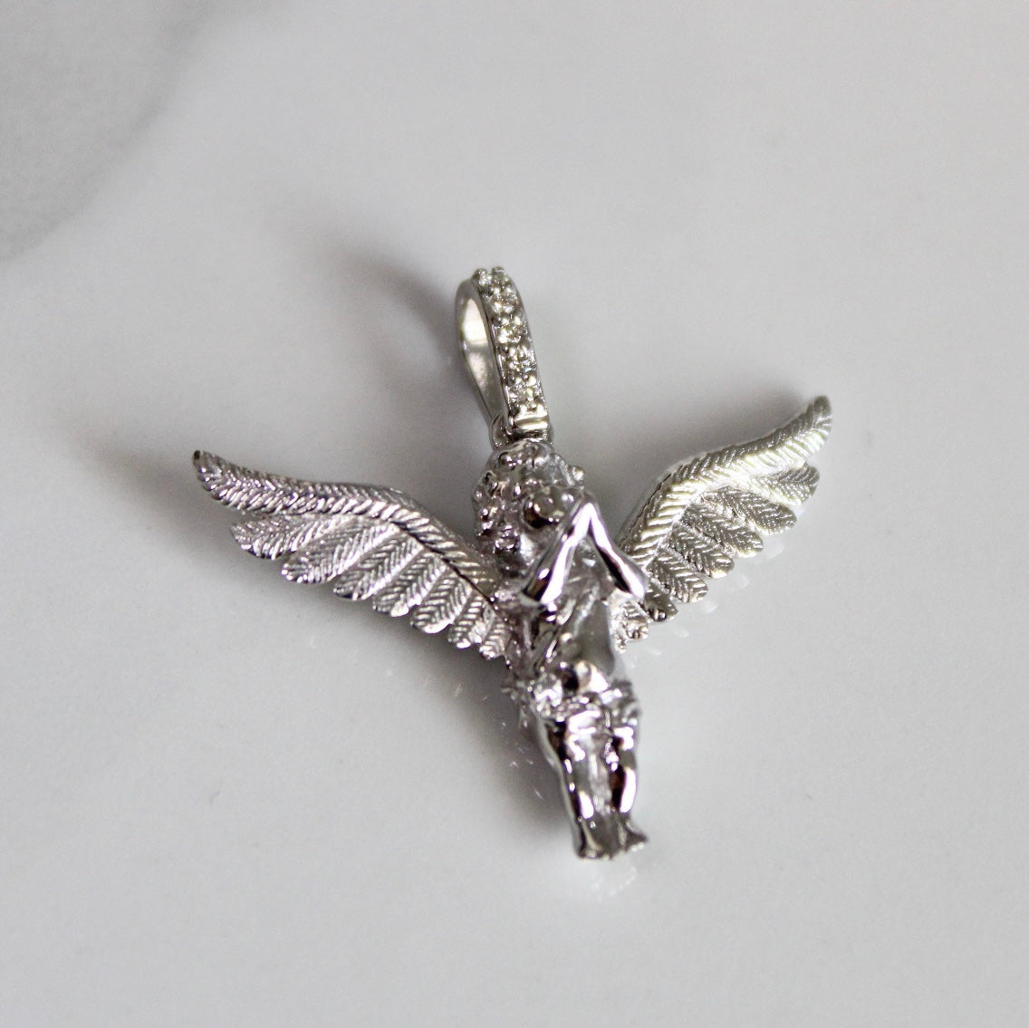 14kt Gold Mini Baby Angel Pendant