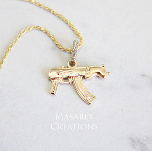 14kt Gold Baby Draco Pendant