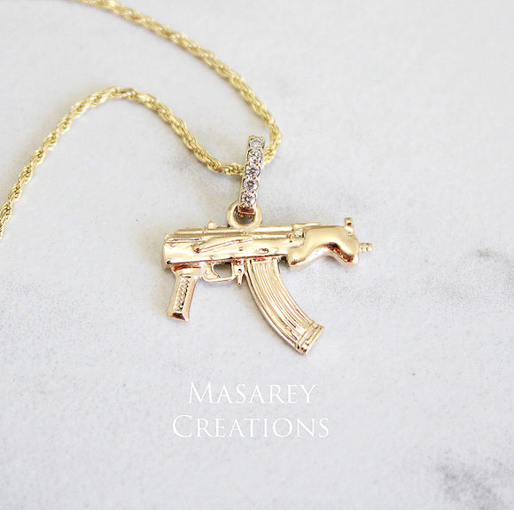 14kt Gold Baby Draco Pendant