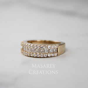 14kt Yellow Gold Princess Cut Ring